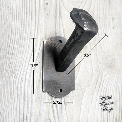 Railroad Spike Hook, Great holder for work clothes and tools, Farmhouse Decor | H3B - image2